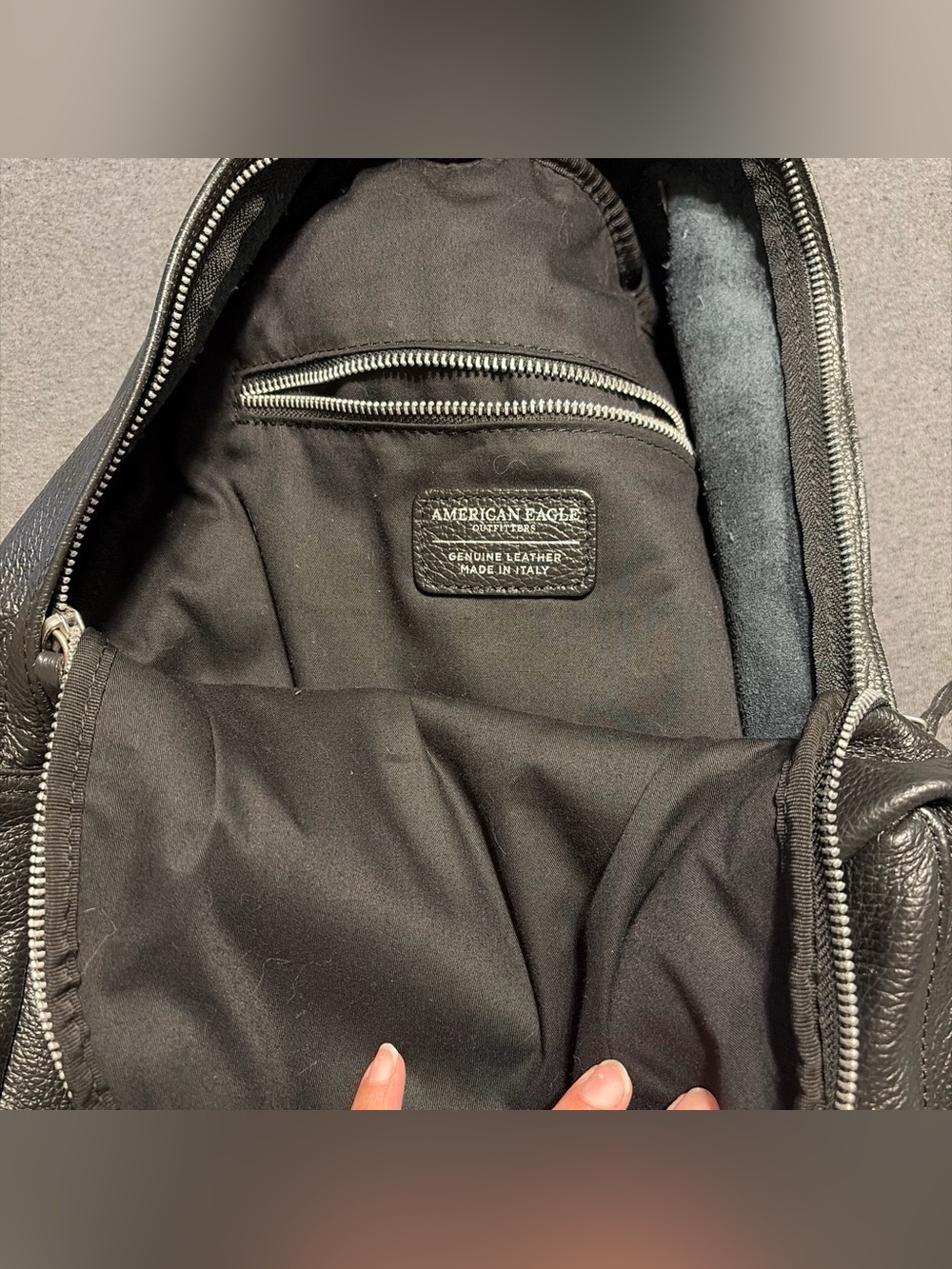 American Eagle Leather Backpack - Picture 2 of 3